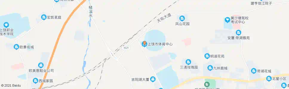上饶体育中心_公交站地图_上饶公交_妙搜公交查询2025