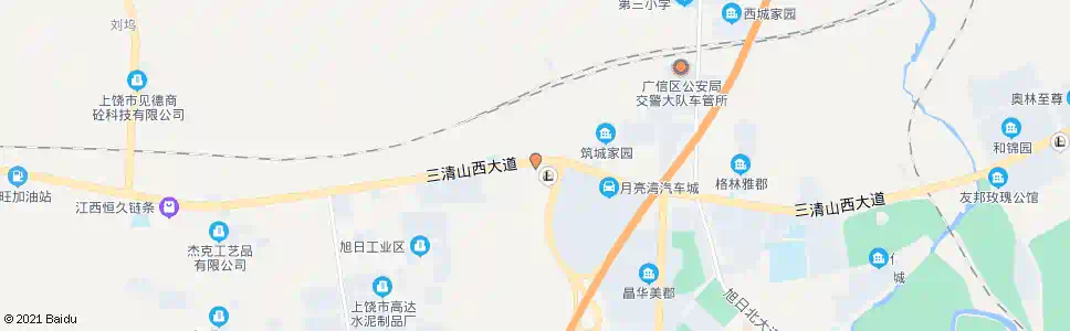 上饶上饶市交警支队_公交站地图_上饶公交_妙搜公交查询2025