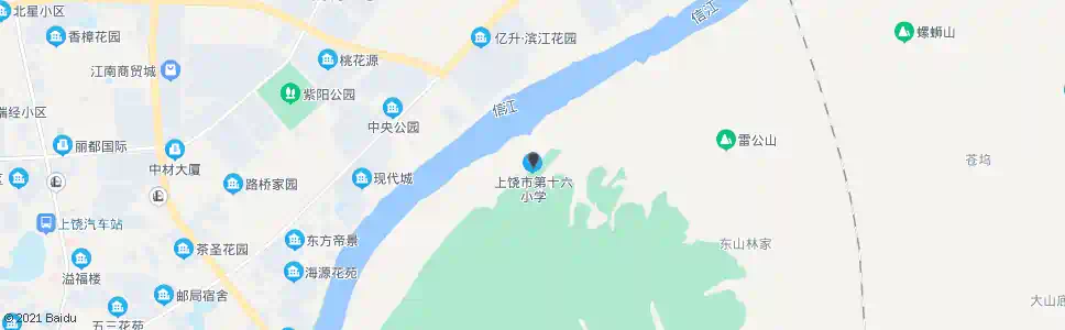 上饶十六小学_公交站地图_上饶公交_妙搜公交查询2025