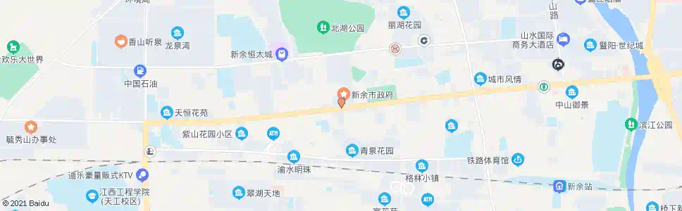 新余湿地公园三站_公交站地图_新余公交_妙搜公交查询2025