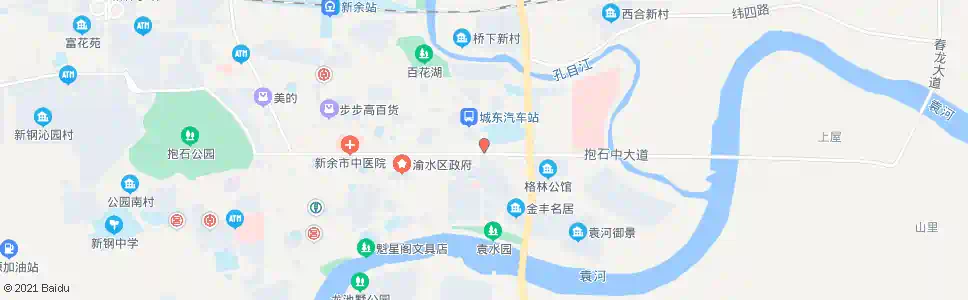新余市三中_公交站地图_新余公交_妙搜公交查询2025