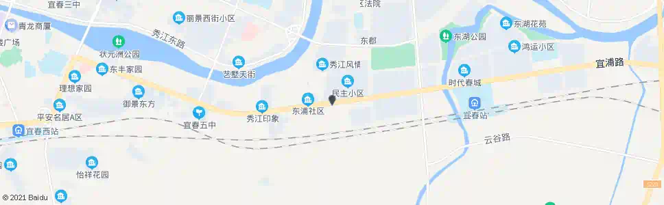 宜春东浦市场_公交站地图_宜春公交_妙搜公交查询2025