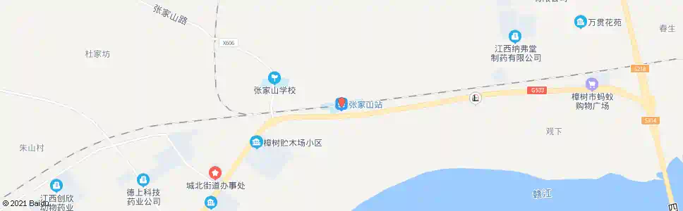 宜春张家山_公交站地图_宜春公交_妙搜公交查询2025