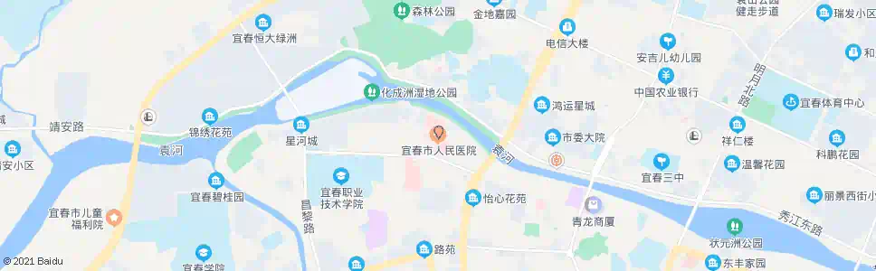 宜春市人民医院_公交站地图_宜春公交_妙搜公交查询2025