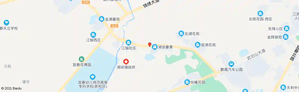 宜春湖田中学_公交站地图_宜春公交_妙搜公交查询2025