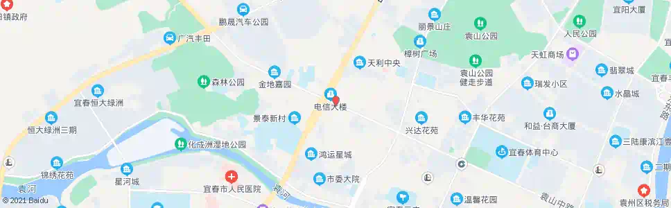 宜春电信大楼_公交站地图_宜春公交_妙搜公交查询2025