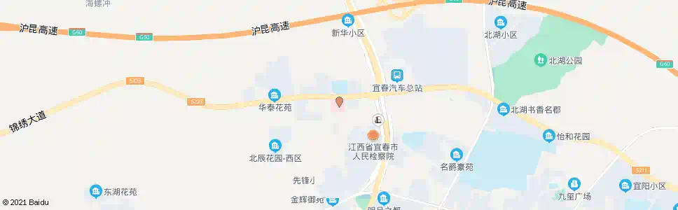 宜春新建医院_公交站地图_宜春公交_妙搜公交查询2025