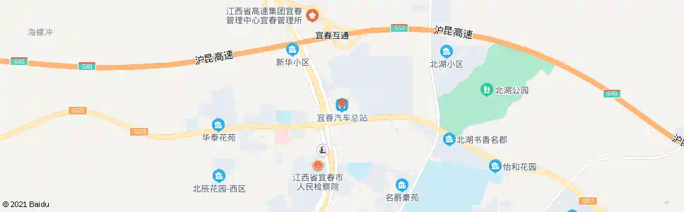 宜春汽车北站_公交站地图_宜春公交_妙搜公交查询2025