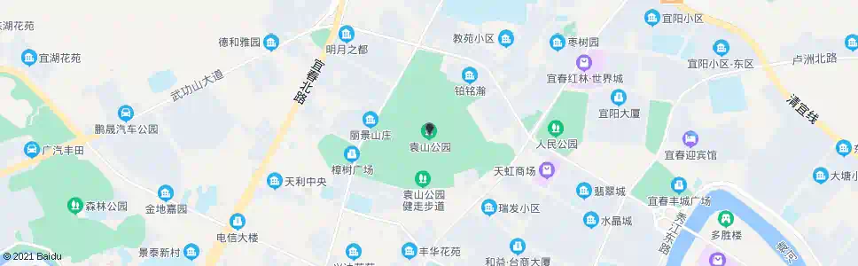 宜春袁山公园_公交站地图_宜春公交_妙搜公交查询2025