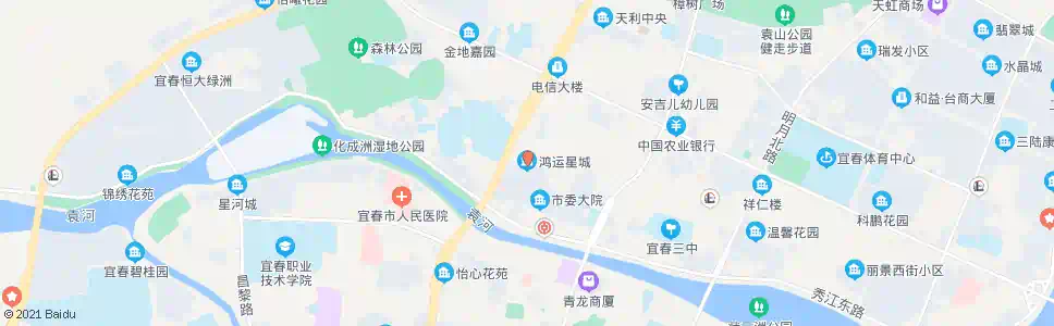 宜春鸿运星城_公交站地图_宜春公交_妙搜公交查询2025