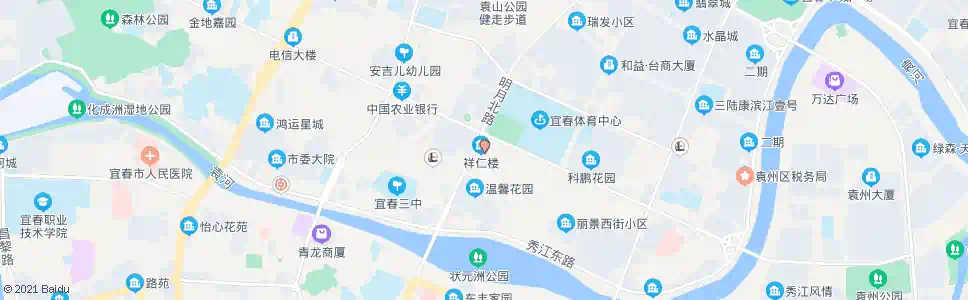 宜春明月路_公交站地图_宜春公交_妙搜公交查询2025