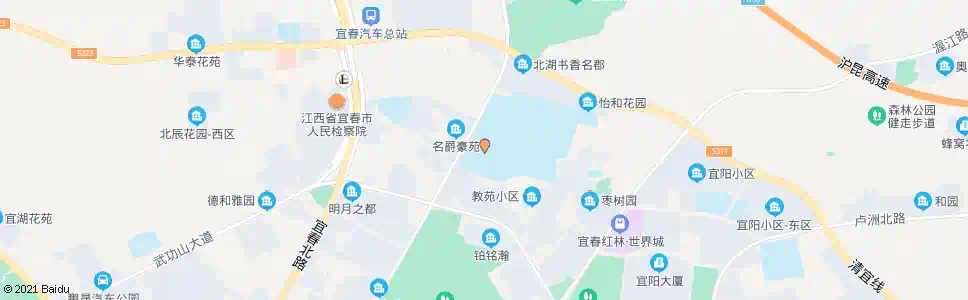 宜春宜春中学_公交站地图_宜春公交_妙搜公交查询2025