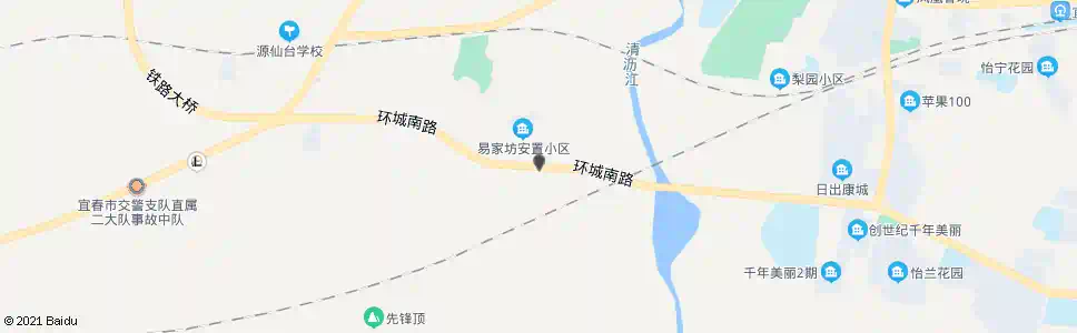 宜春易家坊_公交站地图_宜春公交_妙搜公交查询2025