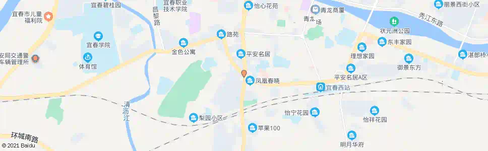 宜春七家岭_公交站地图_宜春公交_妙搜公交查询2025
