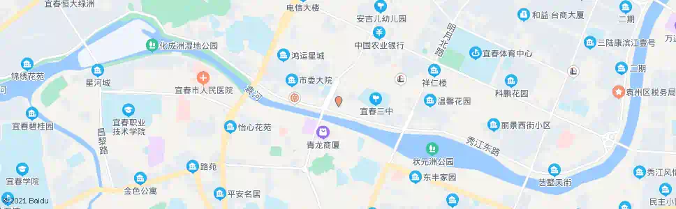 宜春阳光华庭_公交站地图_宜春公交_妙搜公交查询2025