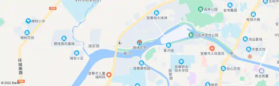 宜春锦秀花苑_公交站地图_宜春公交_妙搜公交查询2025