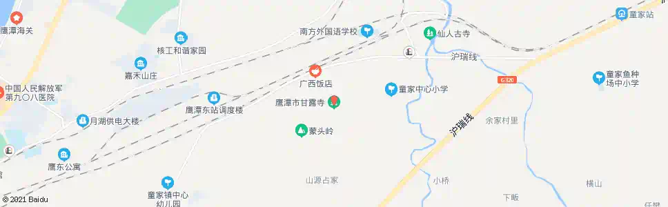 鹰潭甘露寺_公交站地图_鹰潭公交_妙搜公交查询2025