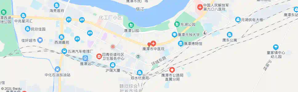 鹰潭中医院_公交站地图_鹰潭公交_妙搜公交查询2025