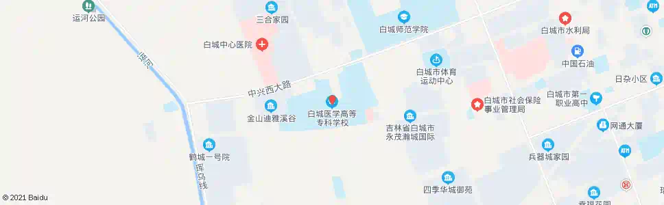 白城医学院_公交站地图_白城公交_妙搜公交查询2025