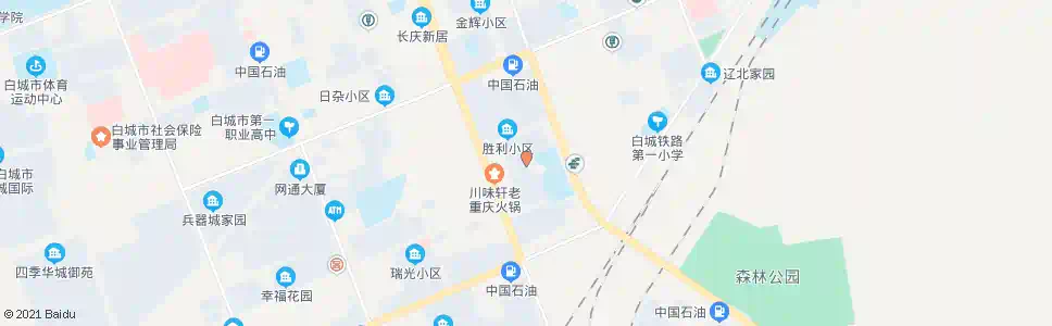 白城南胜利小区_公交站地图_白城公交_妙搜公交查询2025