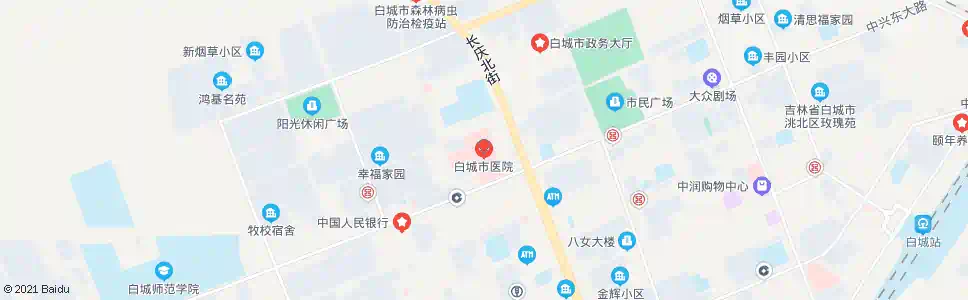 白城地区医院_公交站地图_白城公交_妙搜公交查询2025