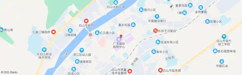 白山电厂游泳馆_公交站地图_白山公交_妙搜公交查询2025