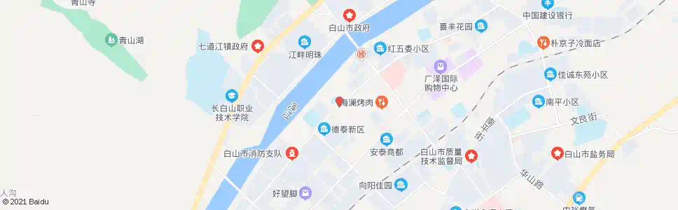 白山古兰小区_公交站地图_白山公交_妙搜公交查询2025