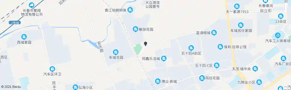 长春解放花园正门_公交站地图_长春公交_妙搜公交查询2025