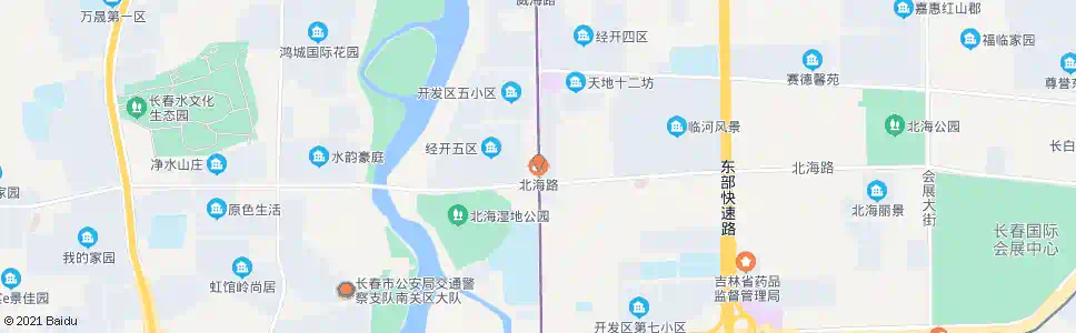 长春北海路_公交站地图_长春公交_妙搜公交查询2025