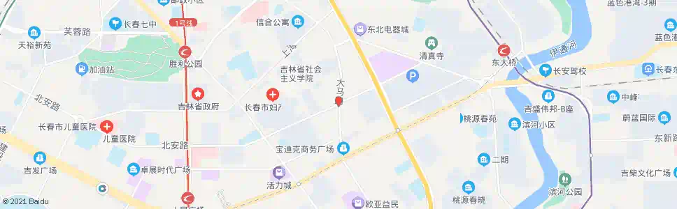 长春四马路(大马路)_公交站地图_长春公交_妙搜公交查询2025