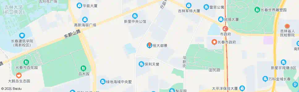 长春恒大御景_公交站地图_长春公交_妙搜公交查询2025