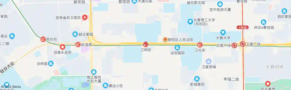 长春卫明街_公交站地图_长春公交_妙搜公交查询2025