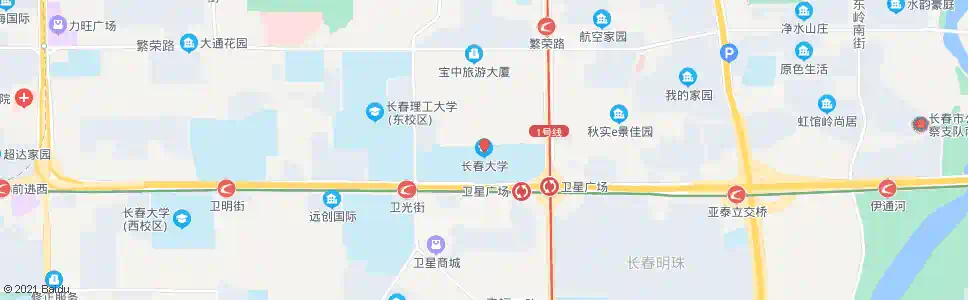 长春长春大学_公交站地图_长春公交_妙搜公交查询2025