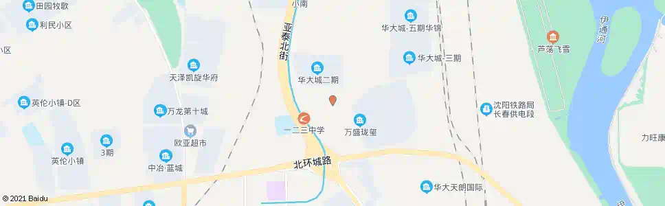长春华大城_公交站地图_长春公交_妙搜公交查询2025