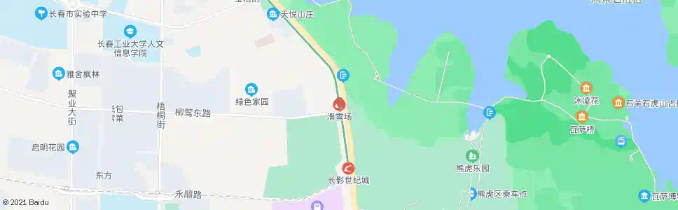 长春滑雪场_公交站地图_长春公交_妙搜公交查询2025