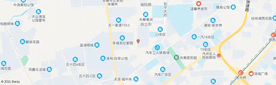 长春四联大街(福乐超市)_公交站地图_长春公交_妙搜公交查询2025