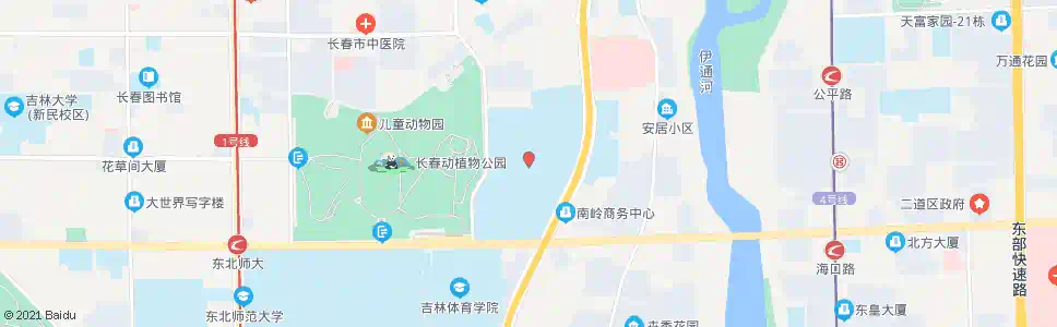 长春南岭体育场_公交站地图_长春公交_妙搜公交查询2025