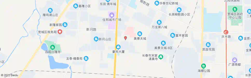 长春豪邦四季(新月路)_公交站地图_长春公交_妙搜公交查询2025