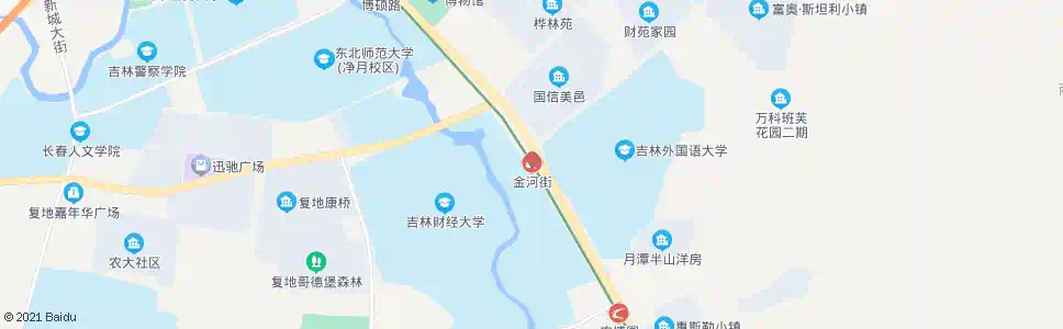 长春金河街_公交站地图_长春公交_妙搜公交查询2025