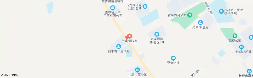 长春兰家银行_公交站地图_长春公交_妙搜公交查询2025