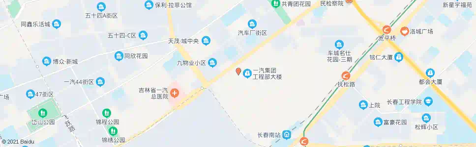 长春一汽2号门_公交站地图_长春公交_妙搜公交查询2025