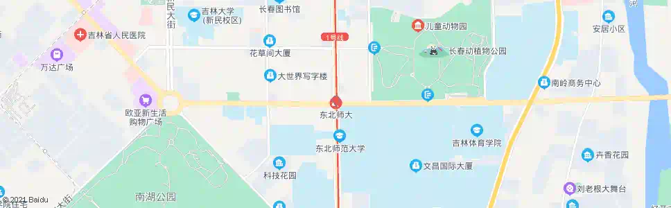 长春东北师范大学_公交站地图_长春公交_妙搜公交查询2025