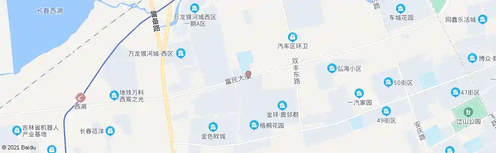 长春四环花园_公交站地图_长春公交_妙搜公交查询2025