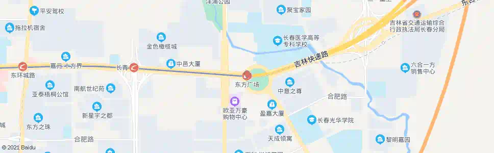 长春东方广场_公交站地图_长春公交_妙搜公交查询2025