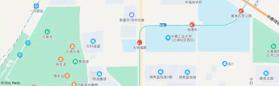 长春大学城路_公交站地图_长春公交_妙搜公交查询2025