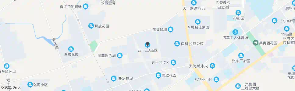 长春五十四A区_公交站地图_长春公交_妙搜公交查询2025