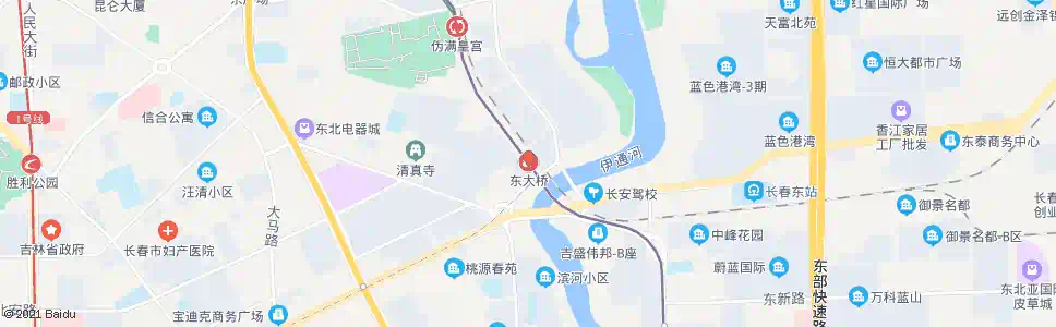 长春东大桥街_公交站地图_长春公交_妙搜公交查询2025
