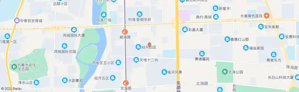 长春四区东门_公交站地图_长春公交_妙搜公交查询2025