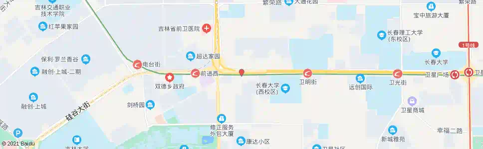 长春前进大街_公交站地图_长春公交_妙搜公交查询2025