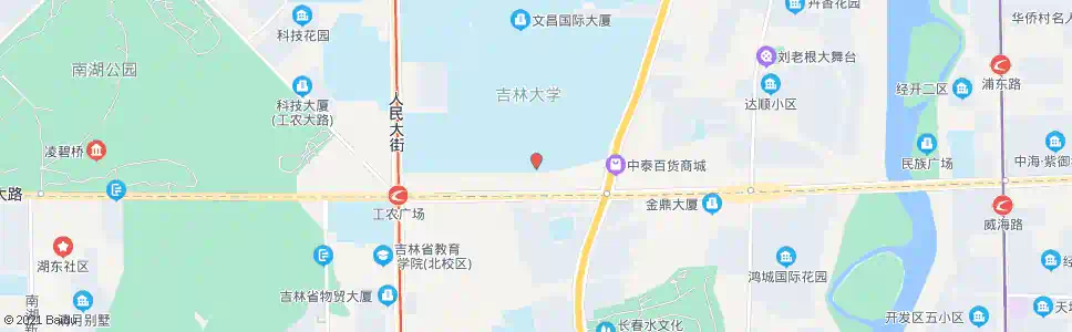 长春工大南门_公交站地图_长春公交_妙搜公交查询2025